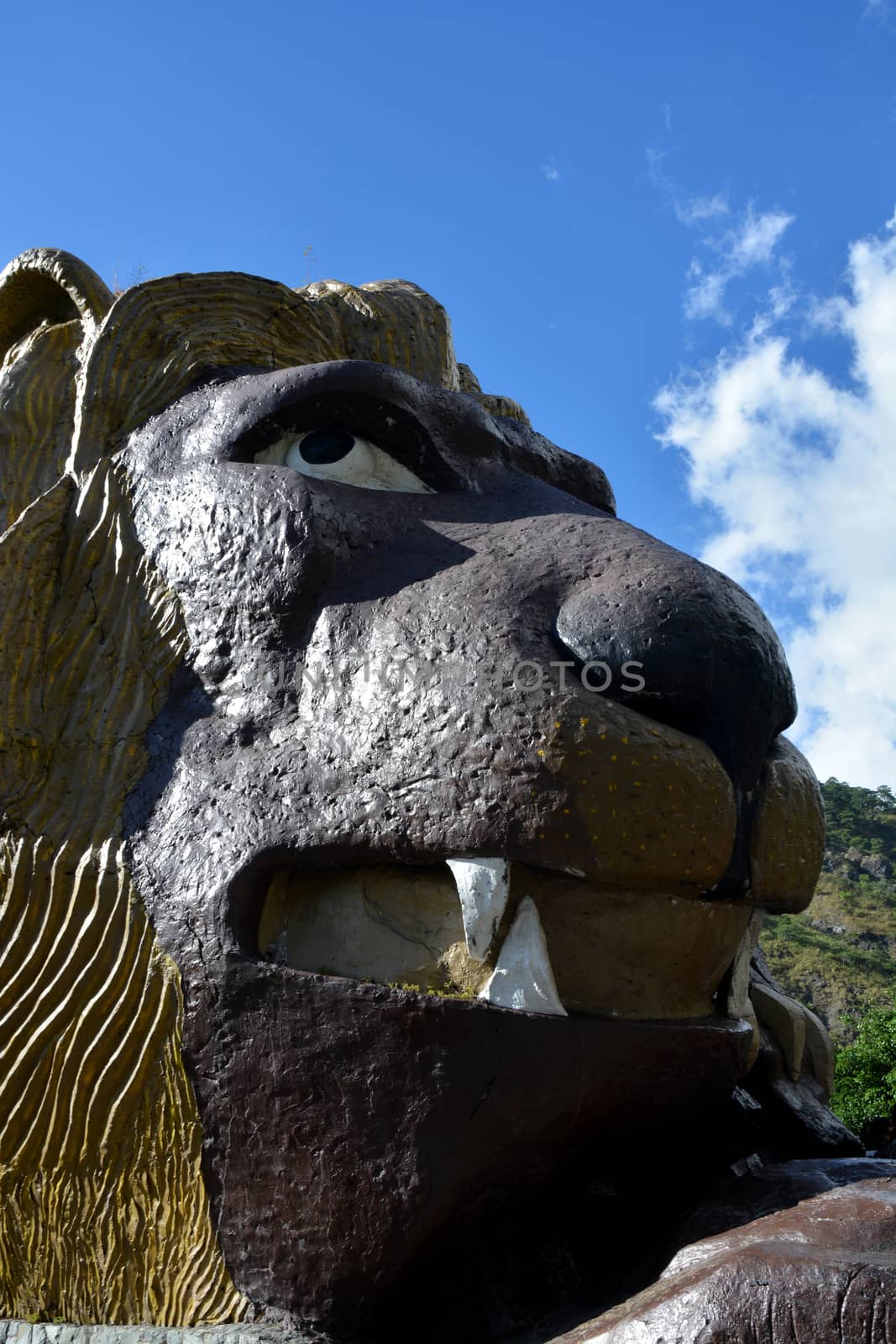 The Lion's Head is a famous attraction along Kennon Road, a major highway in Luzon, Philippines that leads to the city of Baguio