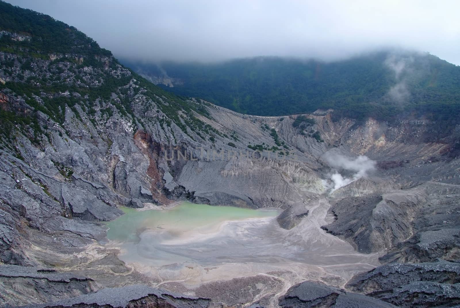 Mountains around Tangkuban Perahu, Bandung, Indonesia