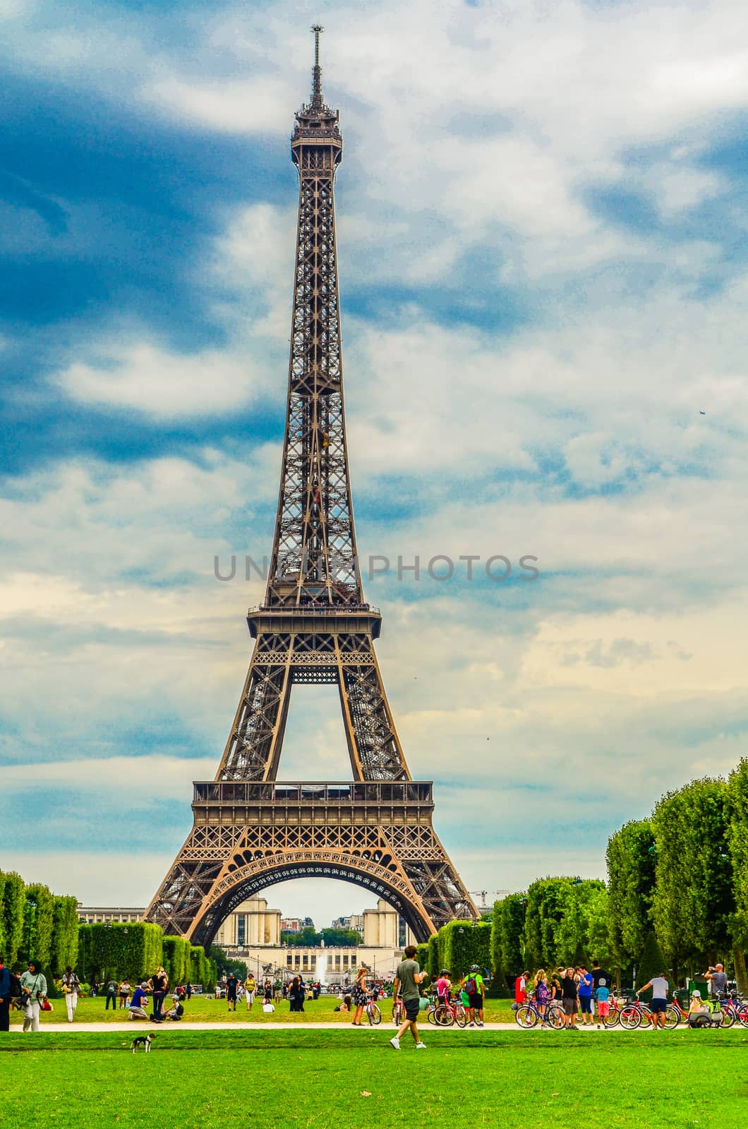Eiffel Tower in Paris, France by chernobrovin