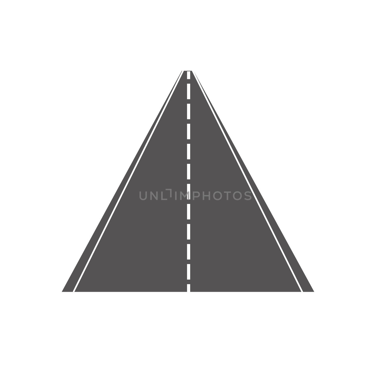 road icon on white background, road symbol. Vector illustration. flat style.