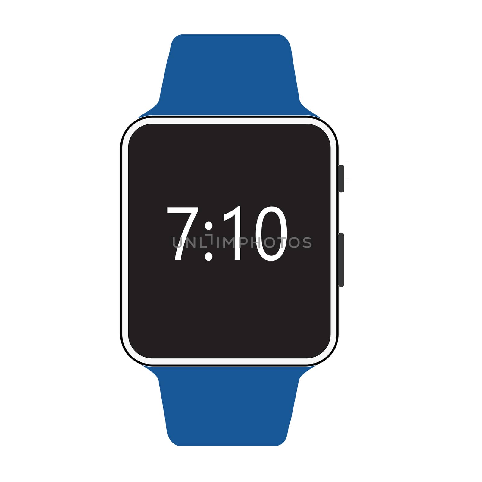 Smart watch icon on white background. flat style. Smart watch ic by suthee