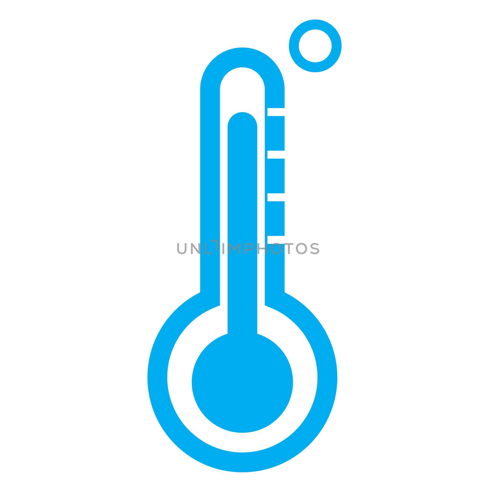 thermometer icon on white background. flat style.thermometer ico by suthee