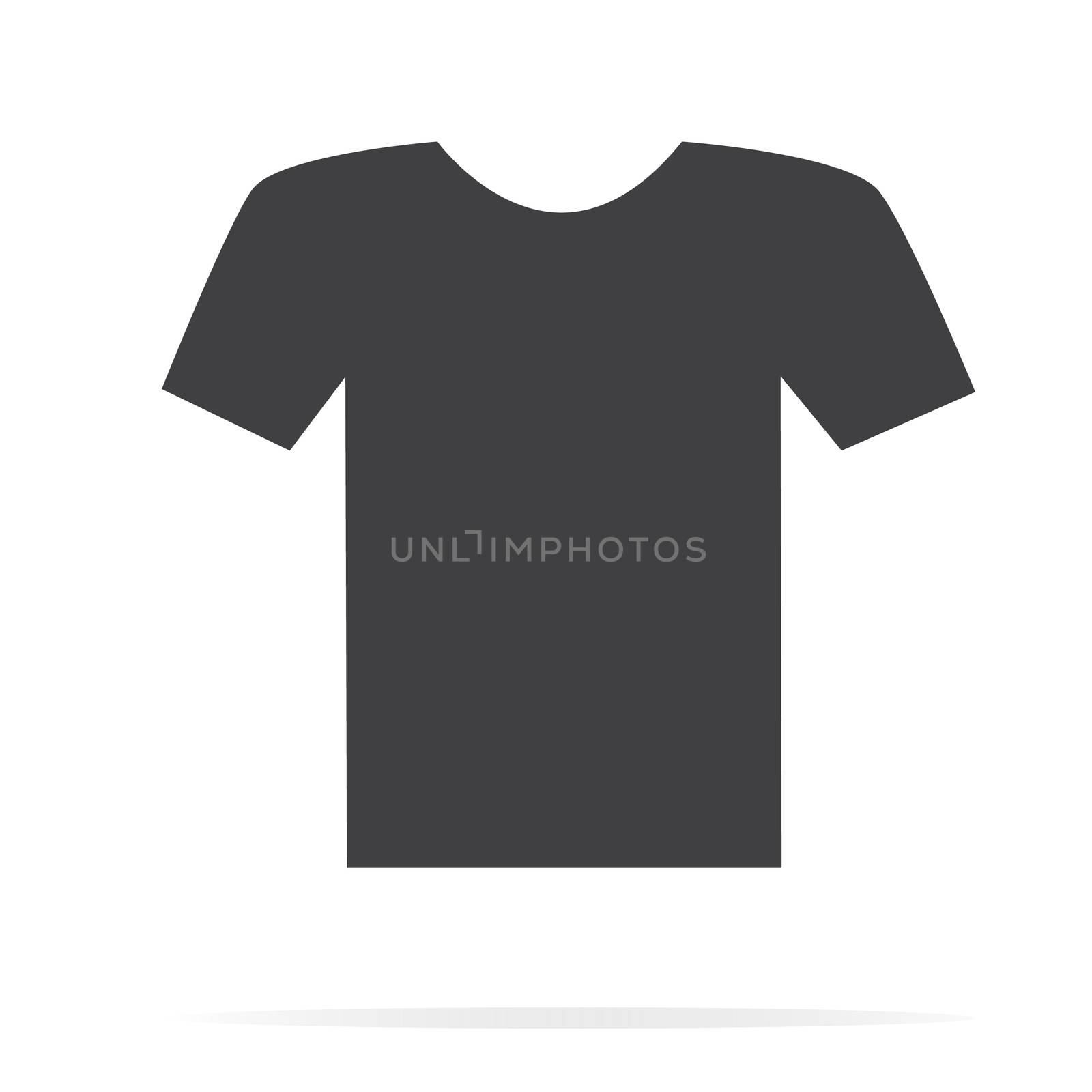 T-shirt Icon on white background. T-shirt Icon sign. T-shirt ico by suthee