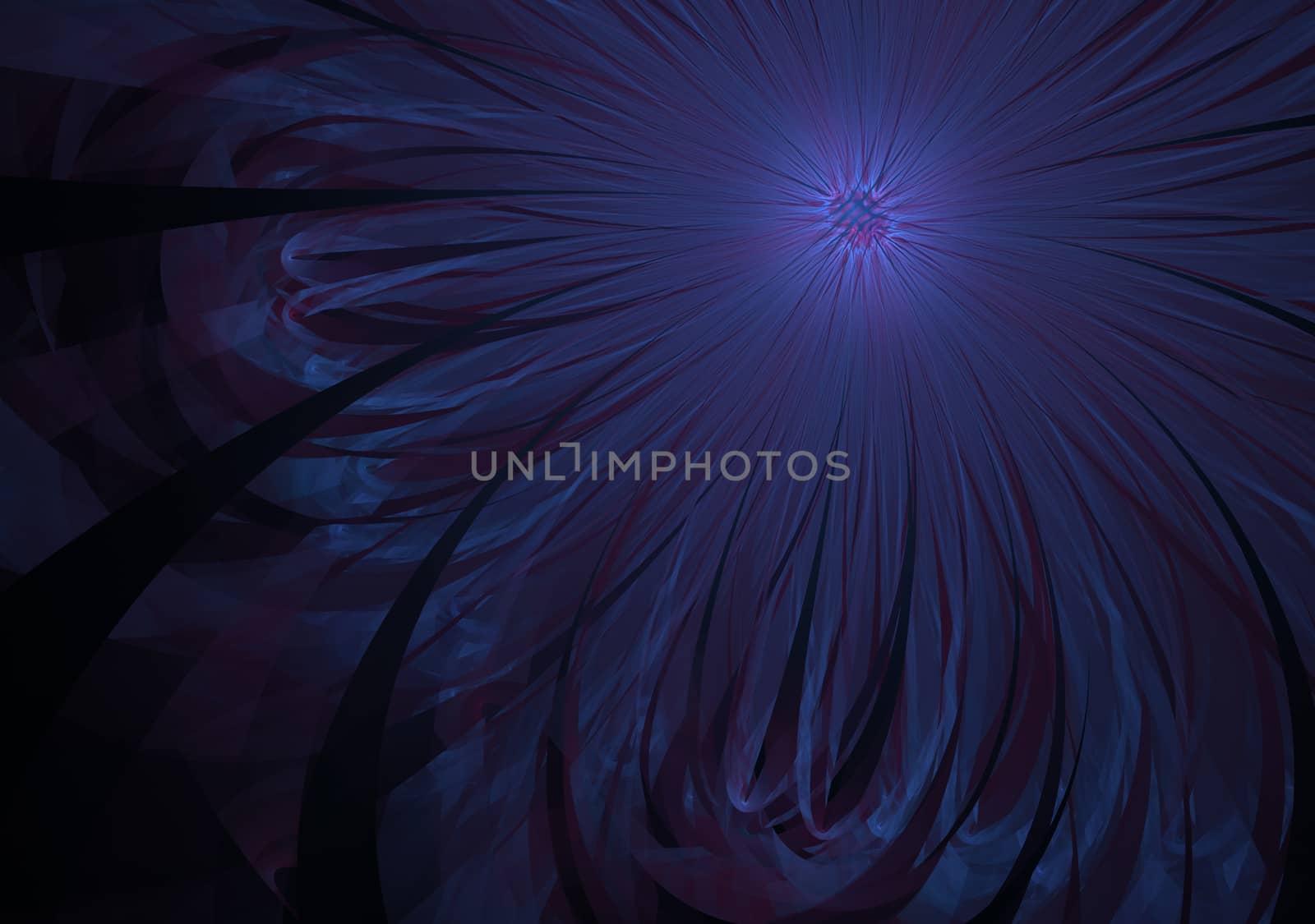 Gentle and soft fractal blue flower computer generated image for logo, design concepts, web, prints, posters. Flower background