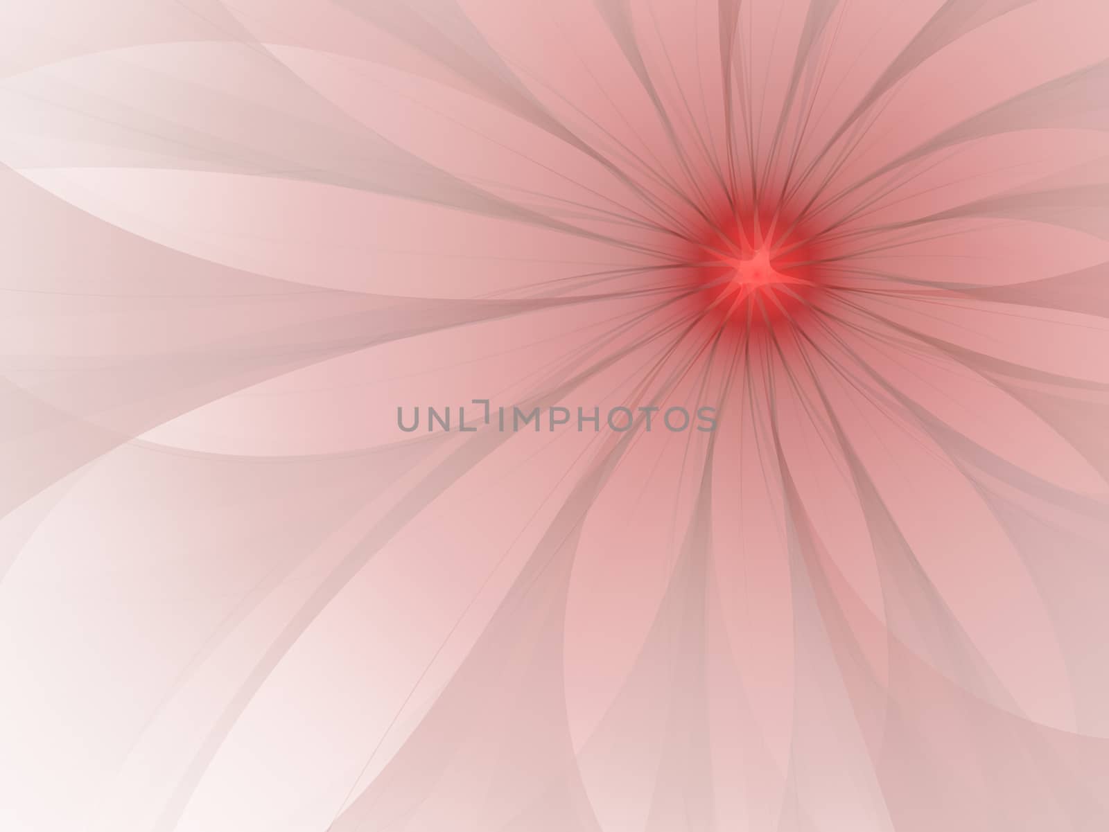 Gentle and soft fractal red flowers computer generated image for logo, design concepts, web, prints, posters. Flower background
