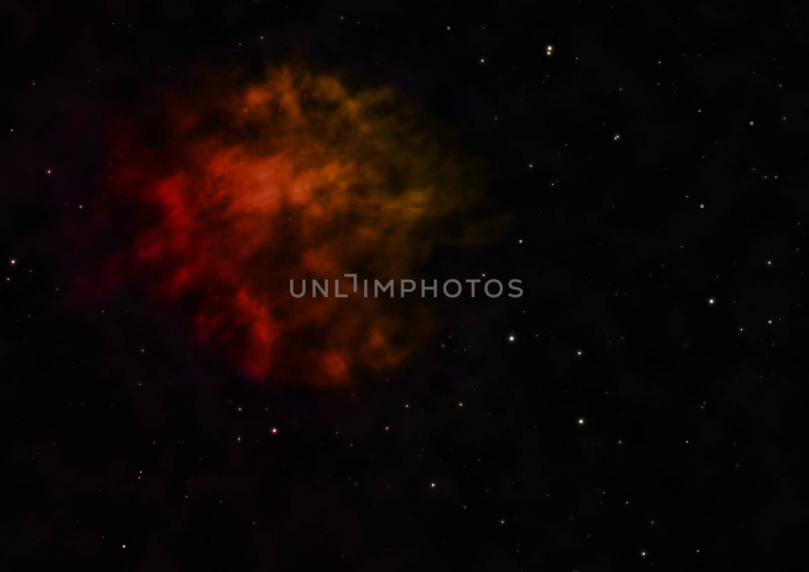 Star field in space and a nebulae. by richter1910