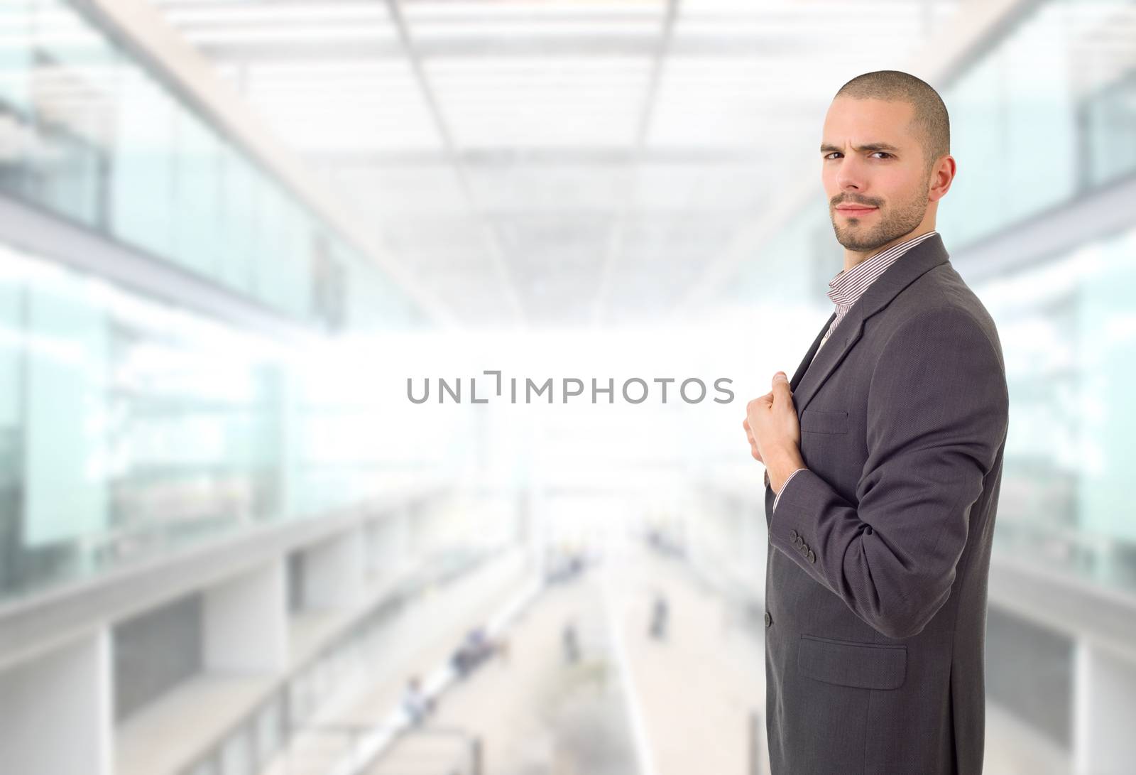 happy business man portrait at the office