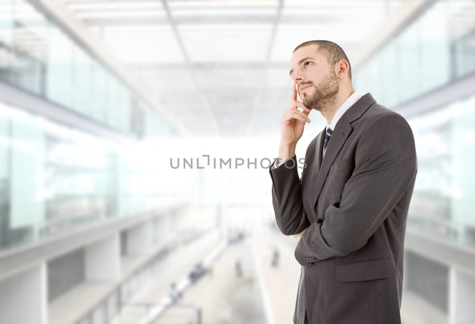 business man portrait at the office