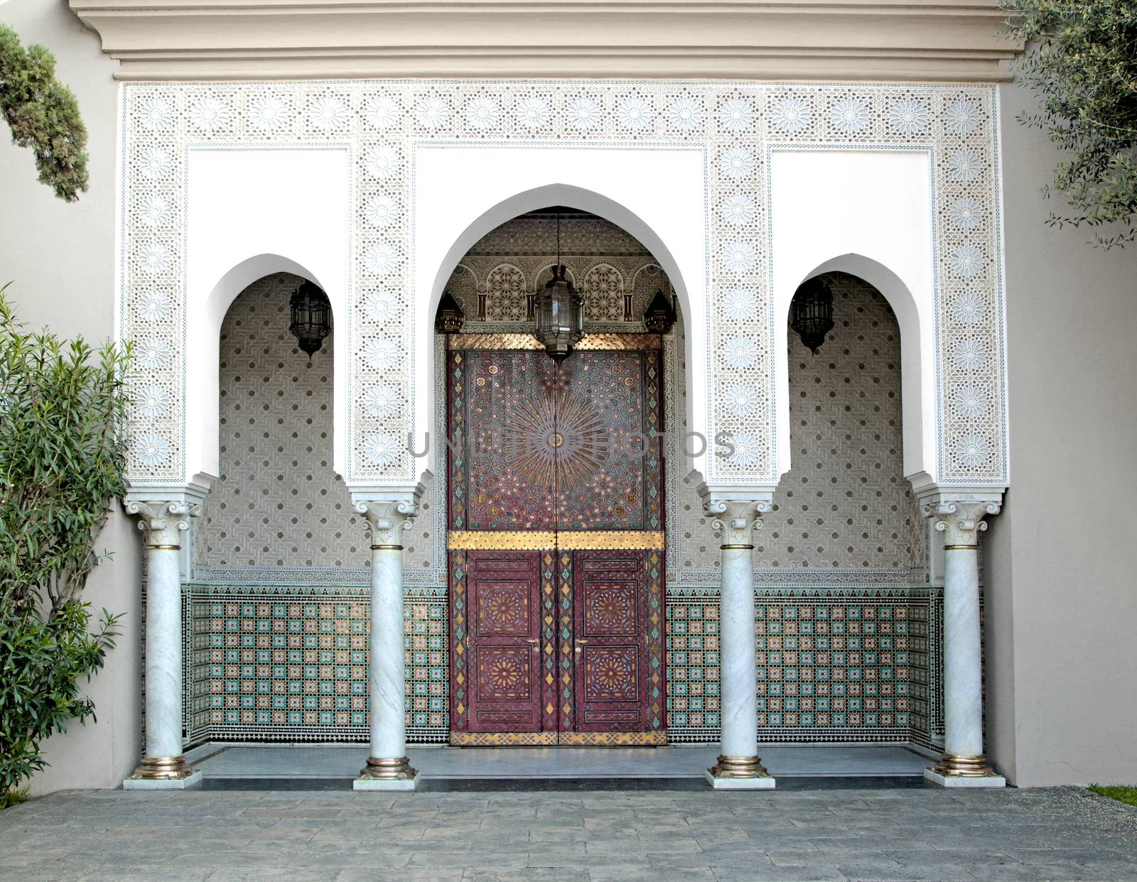 Ornamented Door Of A Mosque, Casablanca, Morocco