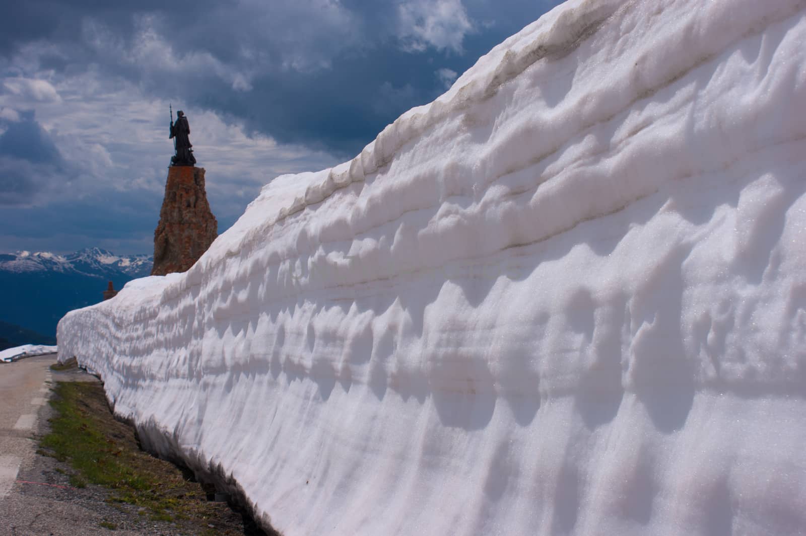 col of petit saint bernard,savoie, france