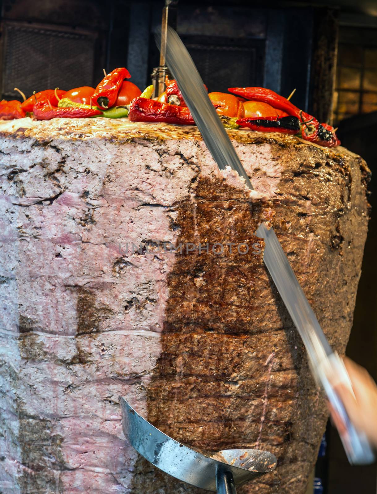 barbeque doner kebab lunch in restaurant Turkish cuisine