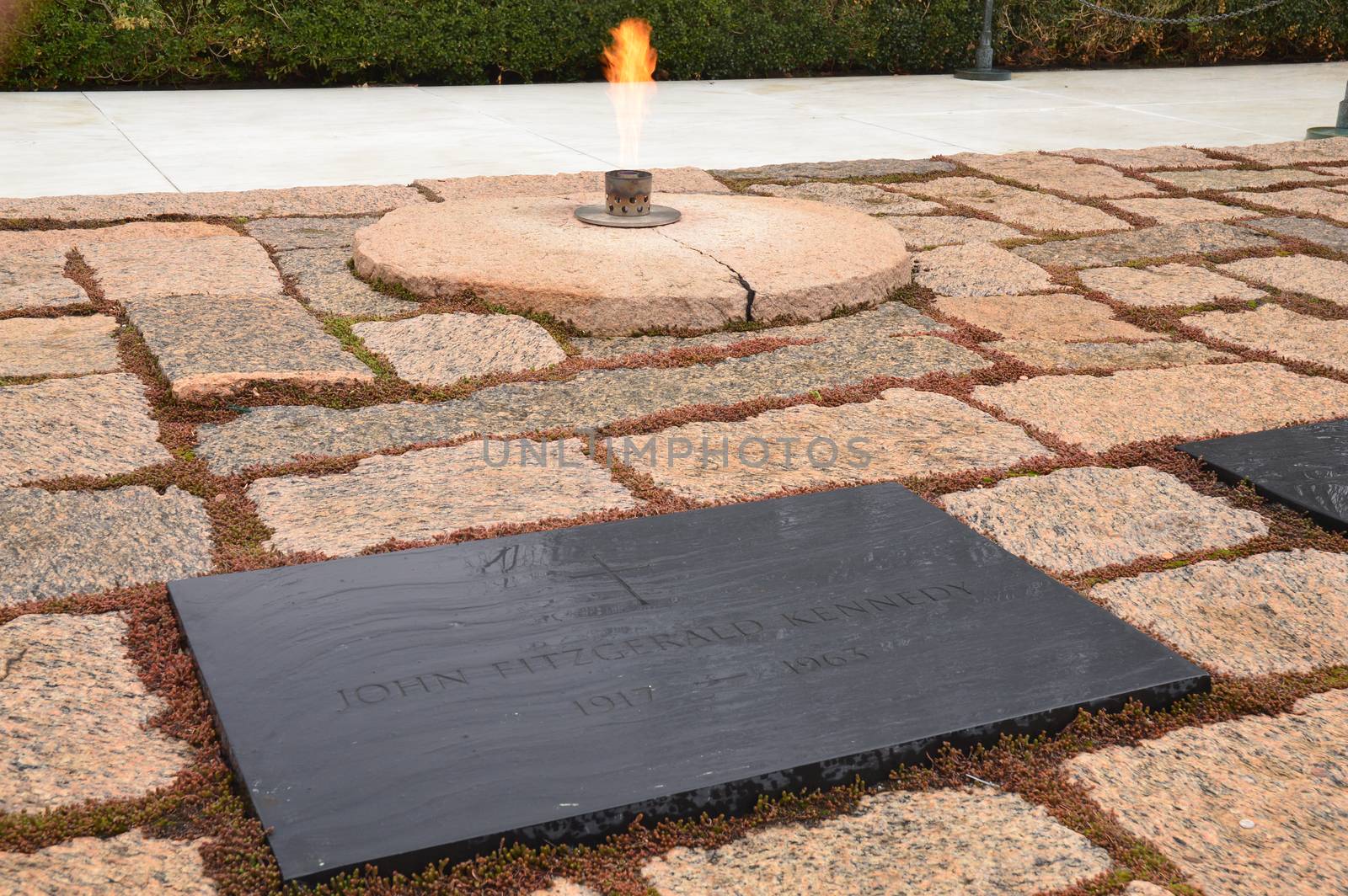 Eternal flame at John F Kennedy's grave by Kirkikis