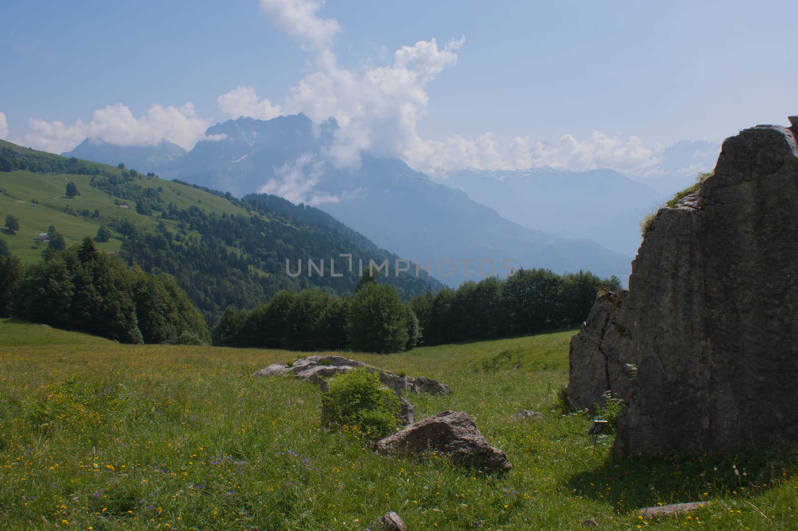 french alps landscape by bertrand