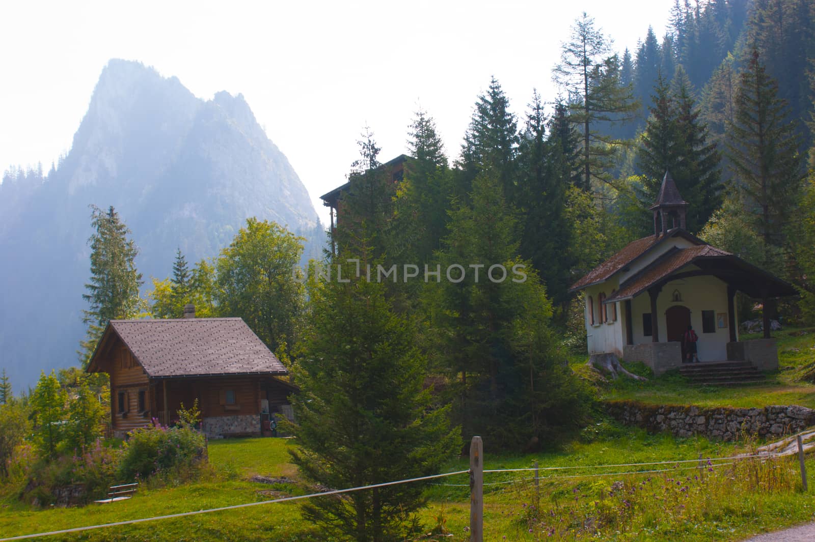 swiss alps landscape by bertrand