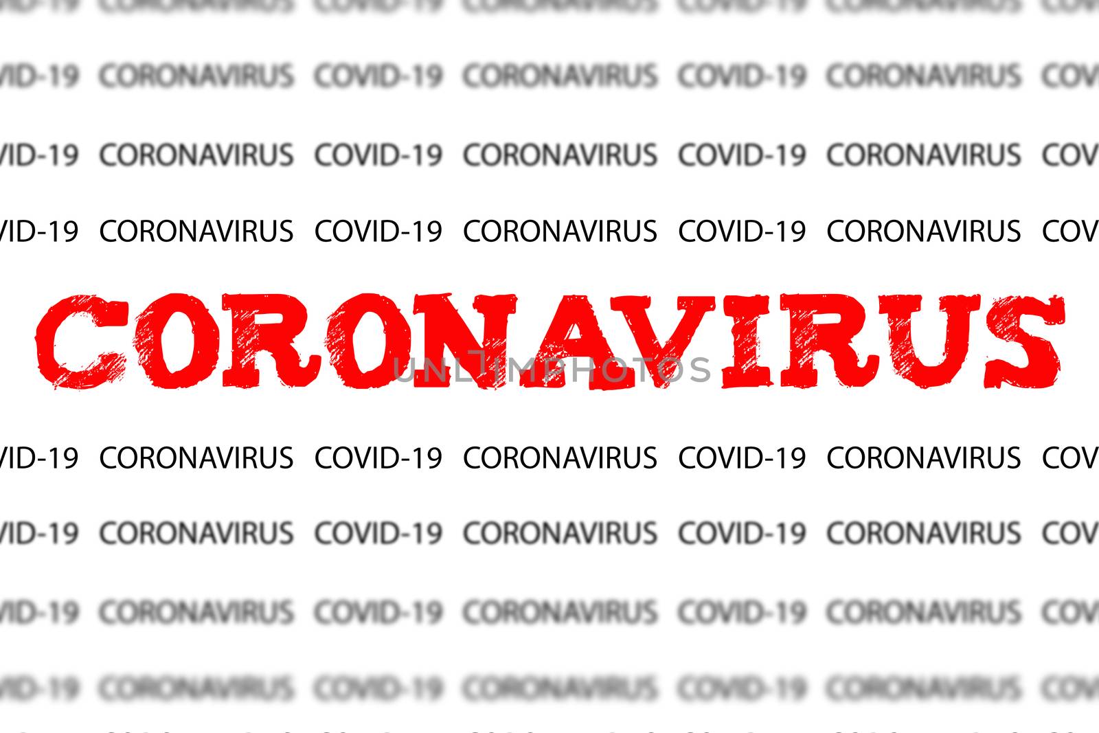 Coronavirus or COVID-19 words background