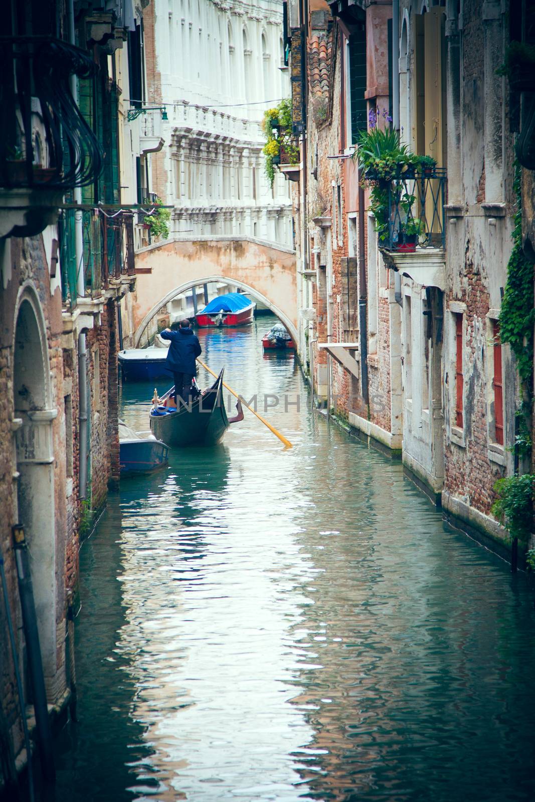 Venice Canal and Gondola by samULvisuals