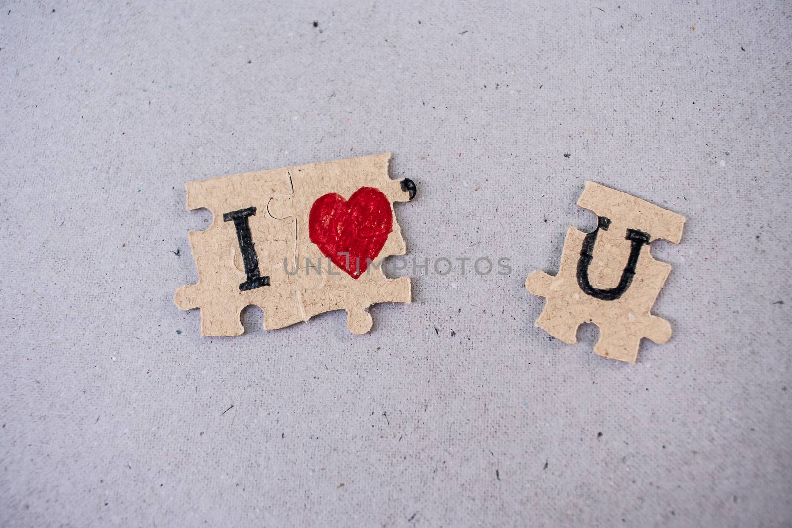 Meaning paper jigsaw puzzles i love you and paper backgrounds by ToonPhotoClub