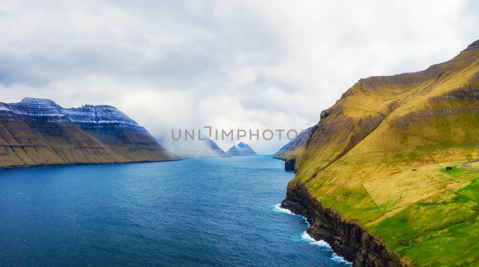 Channel between islands of Bordoy and Kalsoy, Faroe Islands, Denmark by nickfox