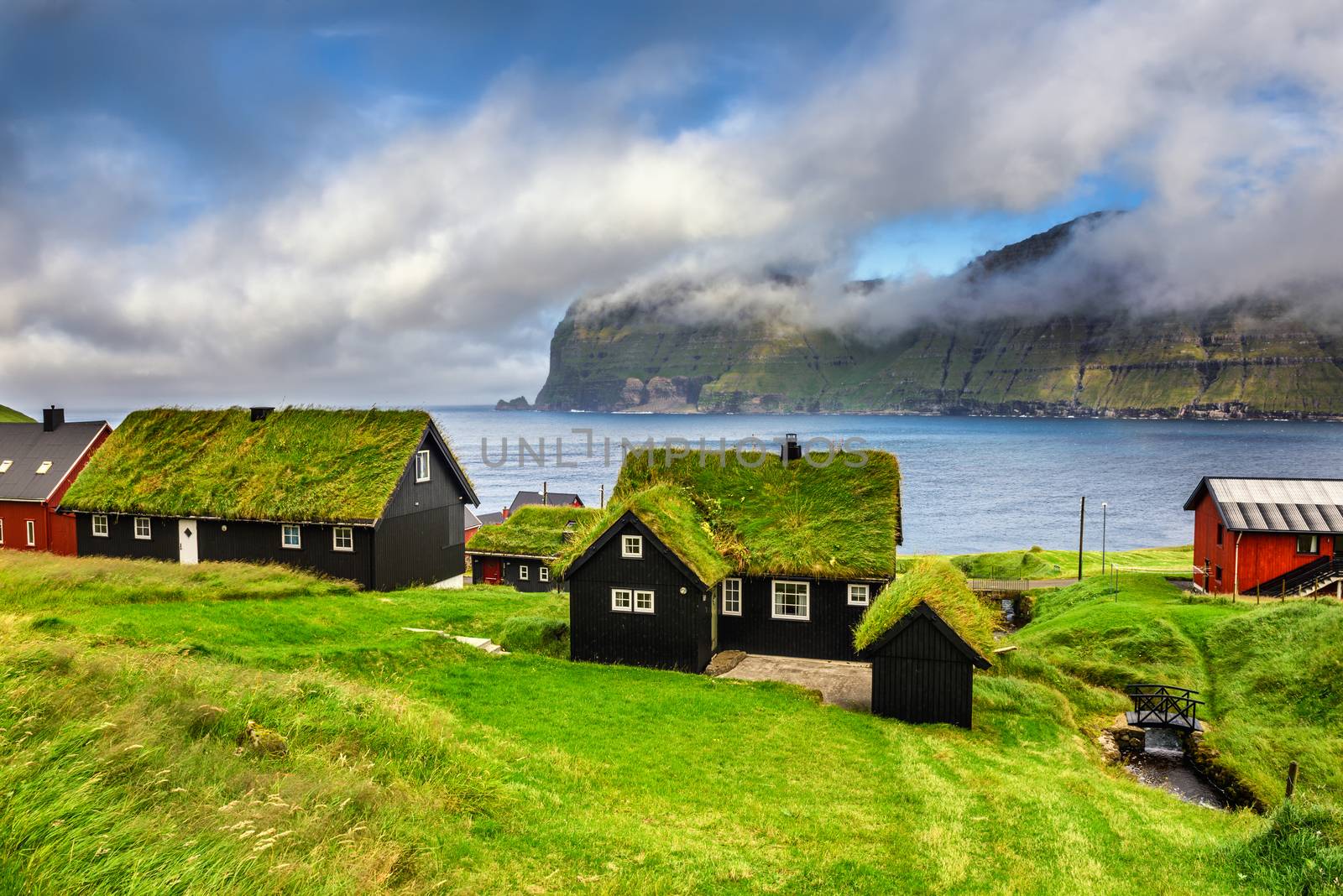 Village of Mikladalur, Faroe Islands, Denmark by nickfox