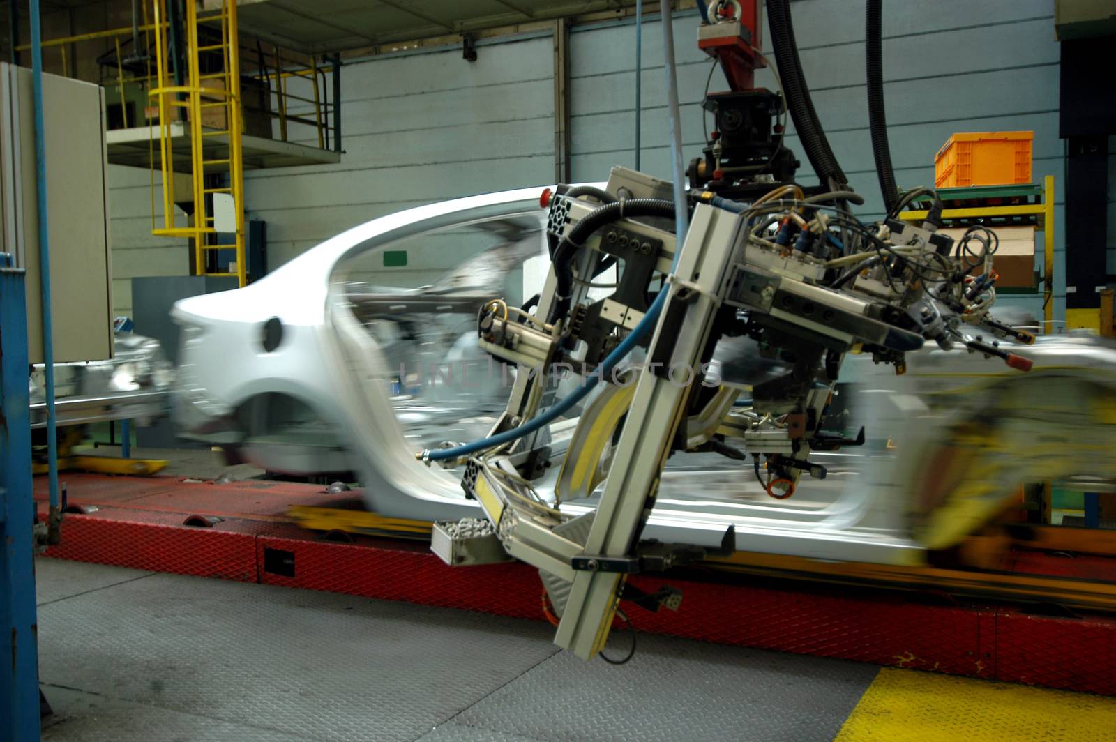 production line on which the products Car