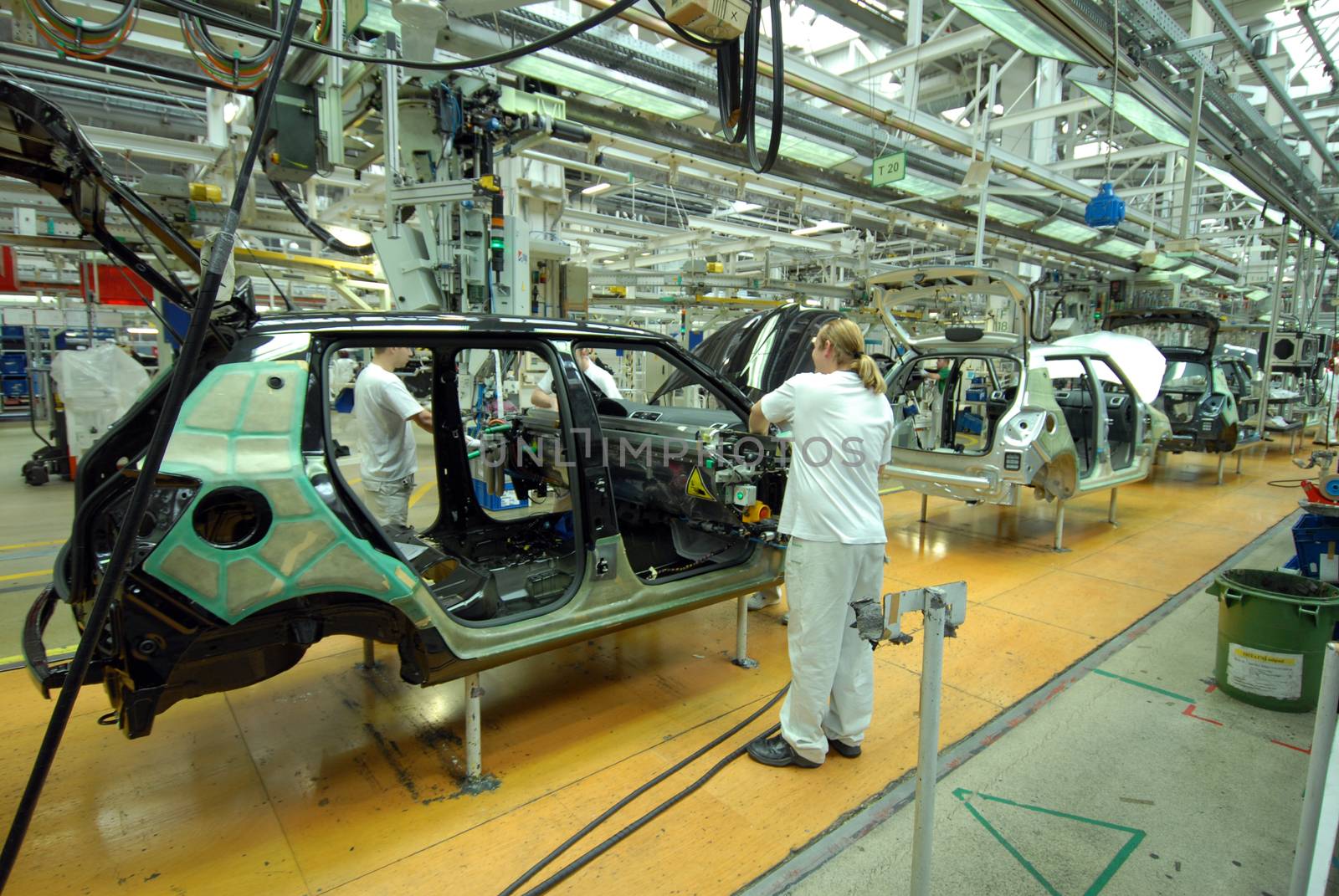 production line on which the products Car