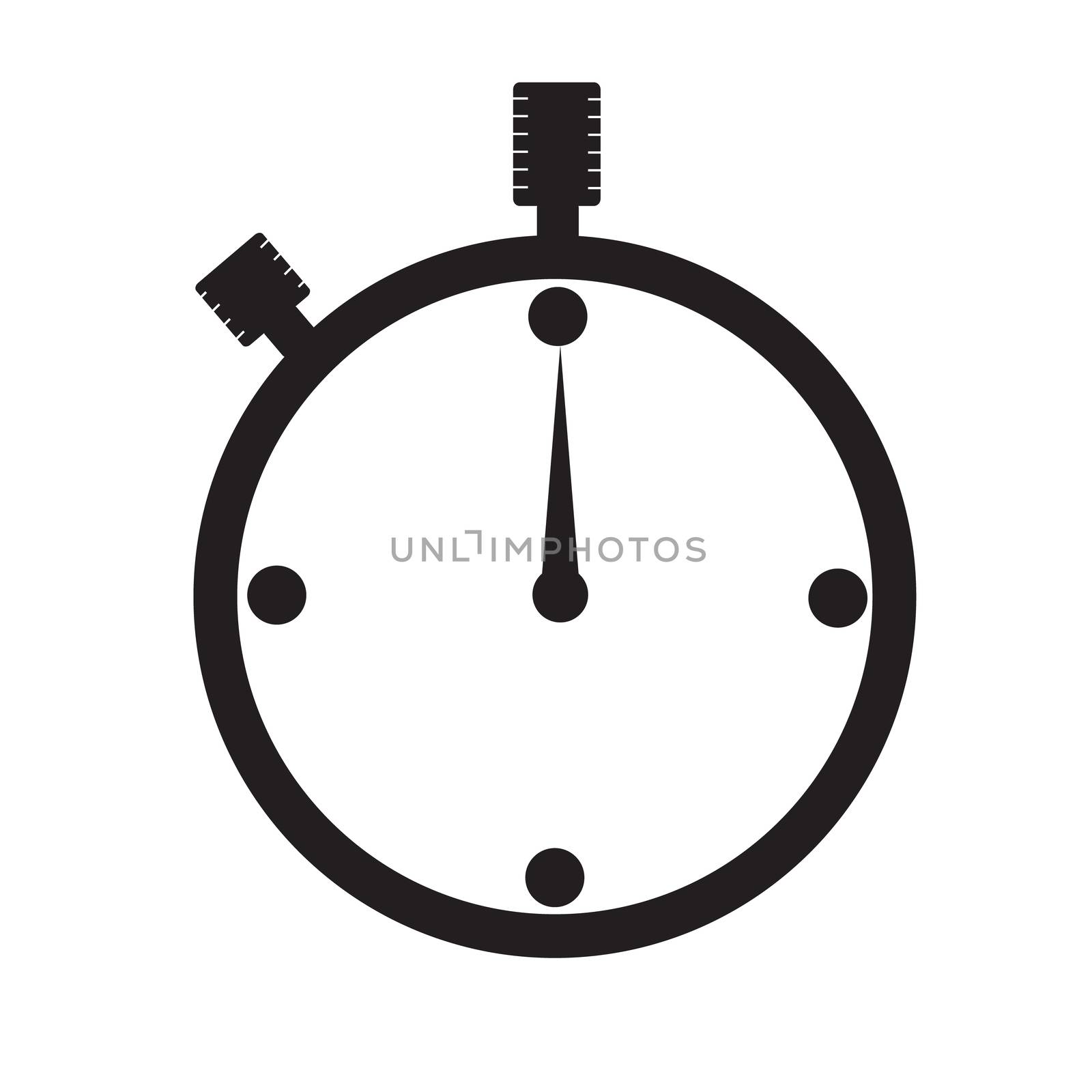 watch icon on white background. watch sign. flat style. watch ic by suthee