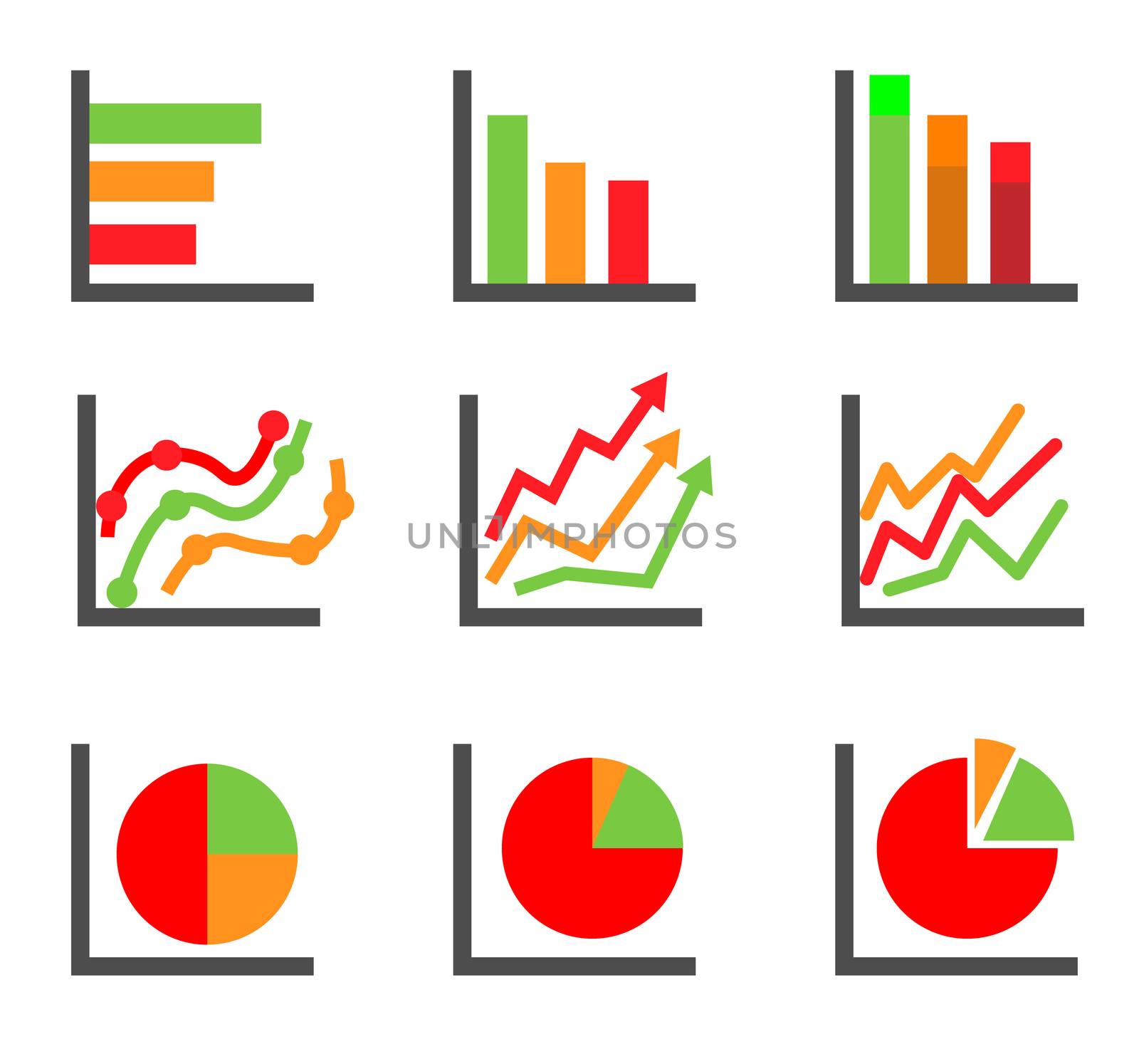 business data elements and charts. by suthee