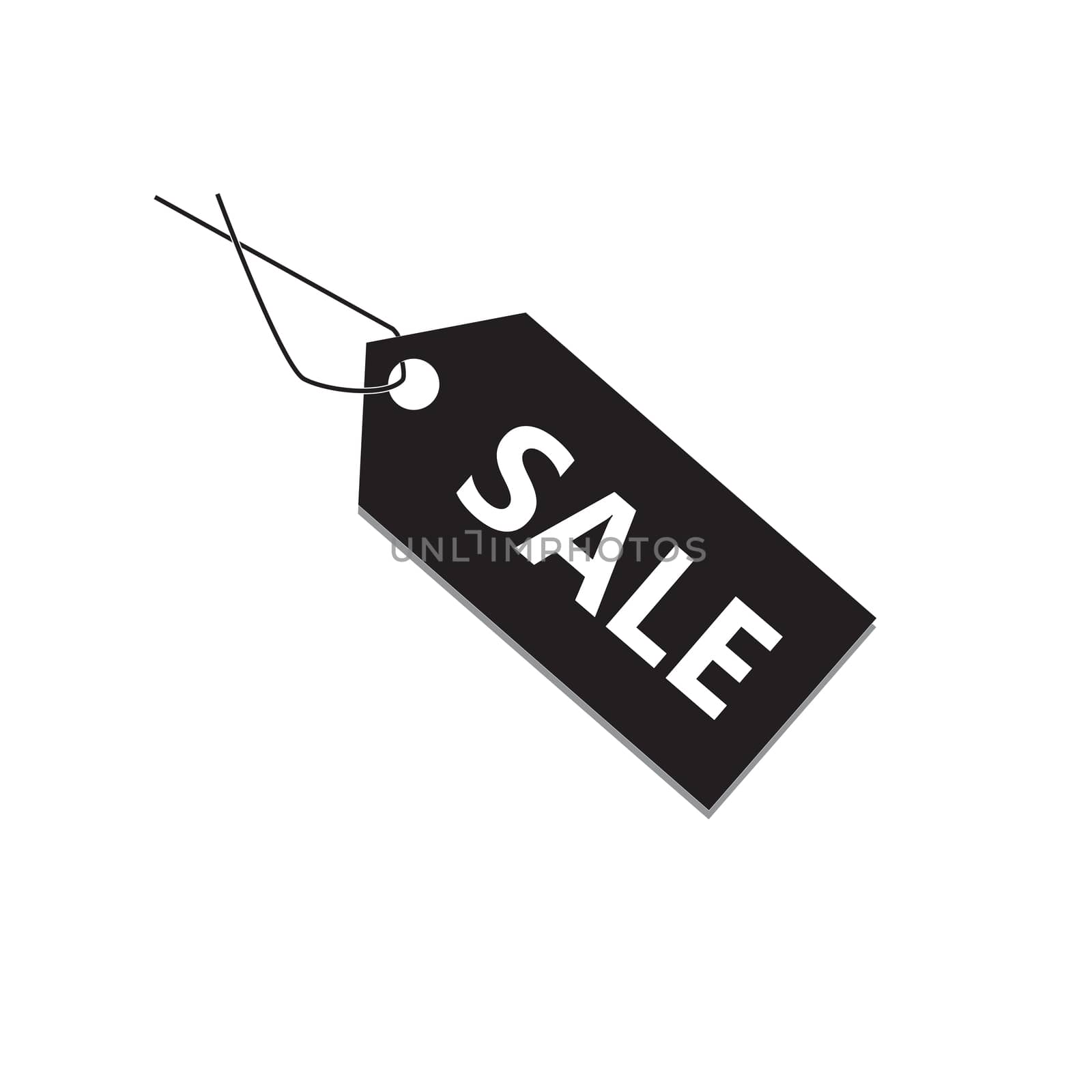 flat style. black sale tag icon for your web site design, logo,  by suthee