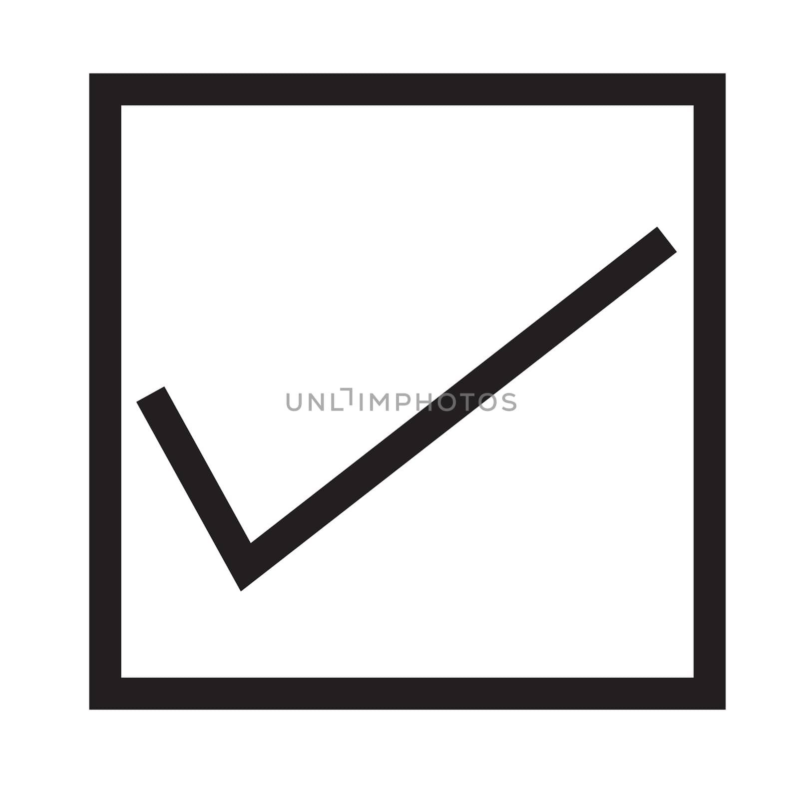 check mark icon on white background. check mark sign. flat style. check mark icon for your web site design, logo, app, UI. 