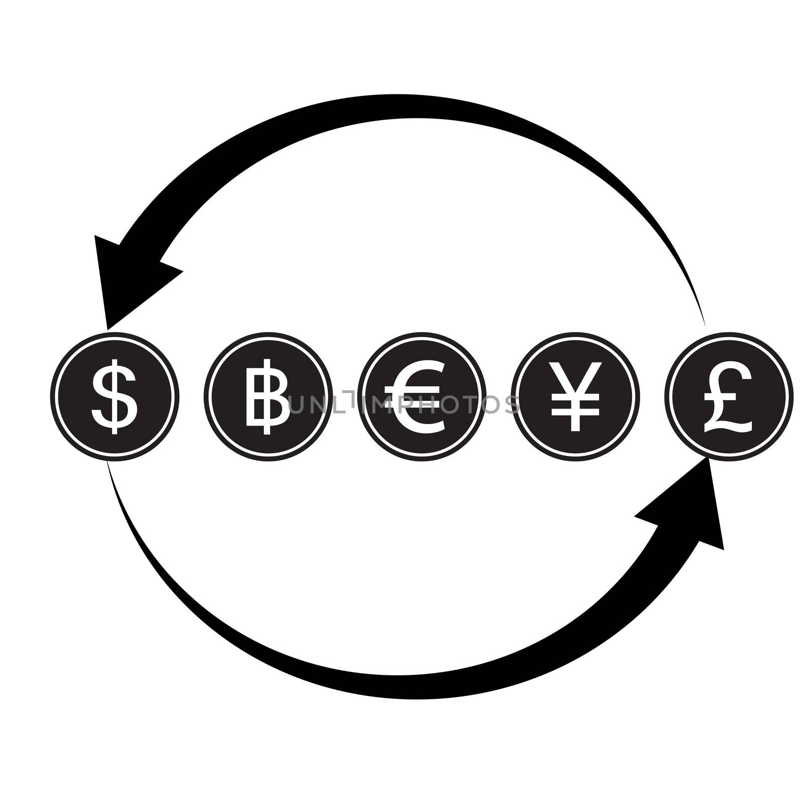 money transfer Icon, Money convert icon. Euro Dollar. Flat design style.