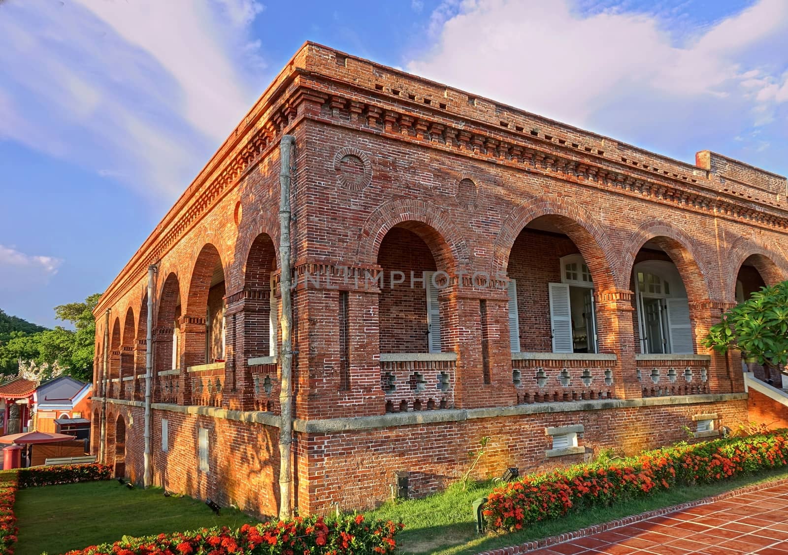 View of the  former British Consulate in Kaohsiung, Taiwan, which was built in 1865 and has recently been restored.