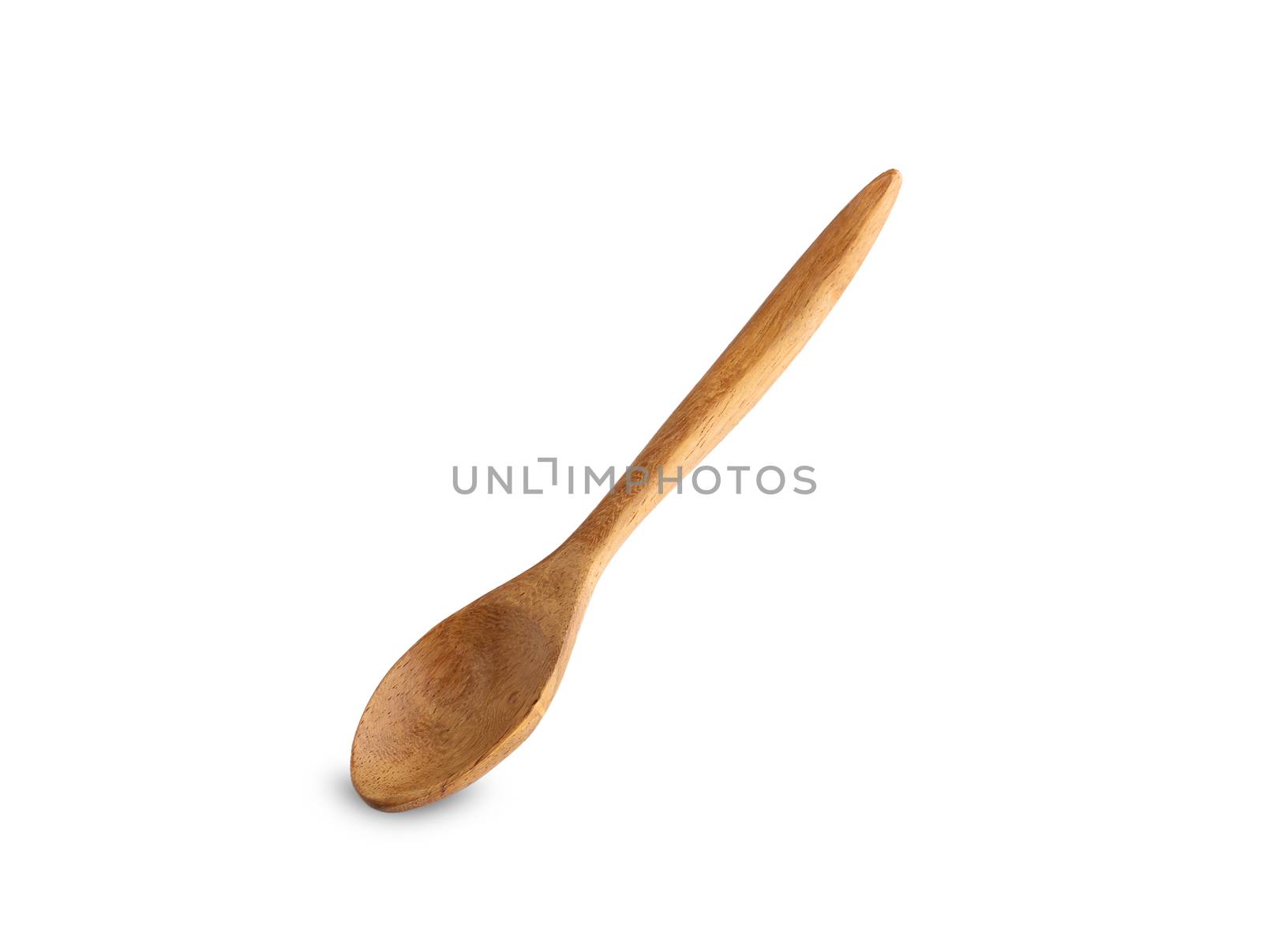 wooden spoon isolated on white background by freedomnaruk