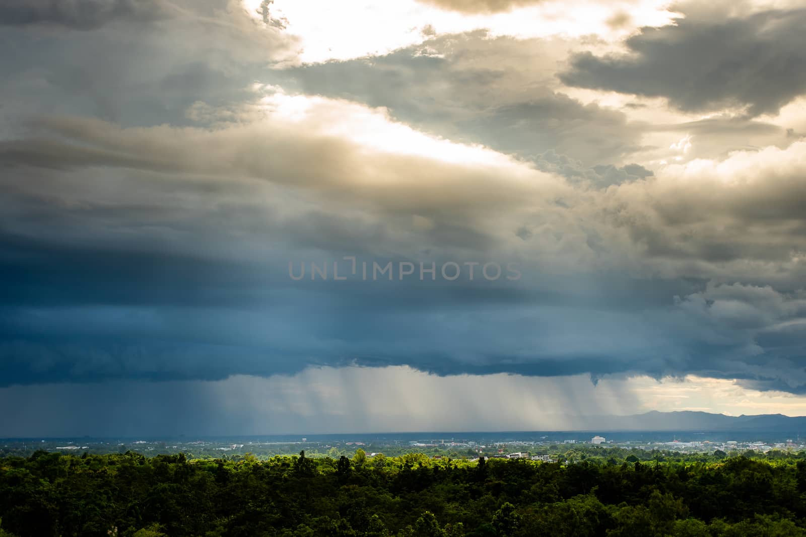 thunder storm sky Rain clouds  by freedomnaruk