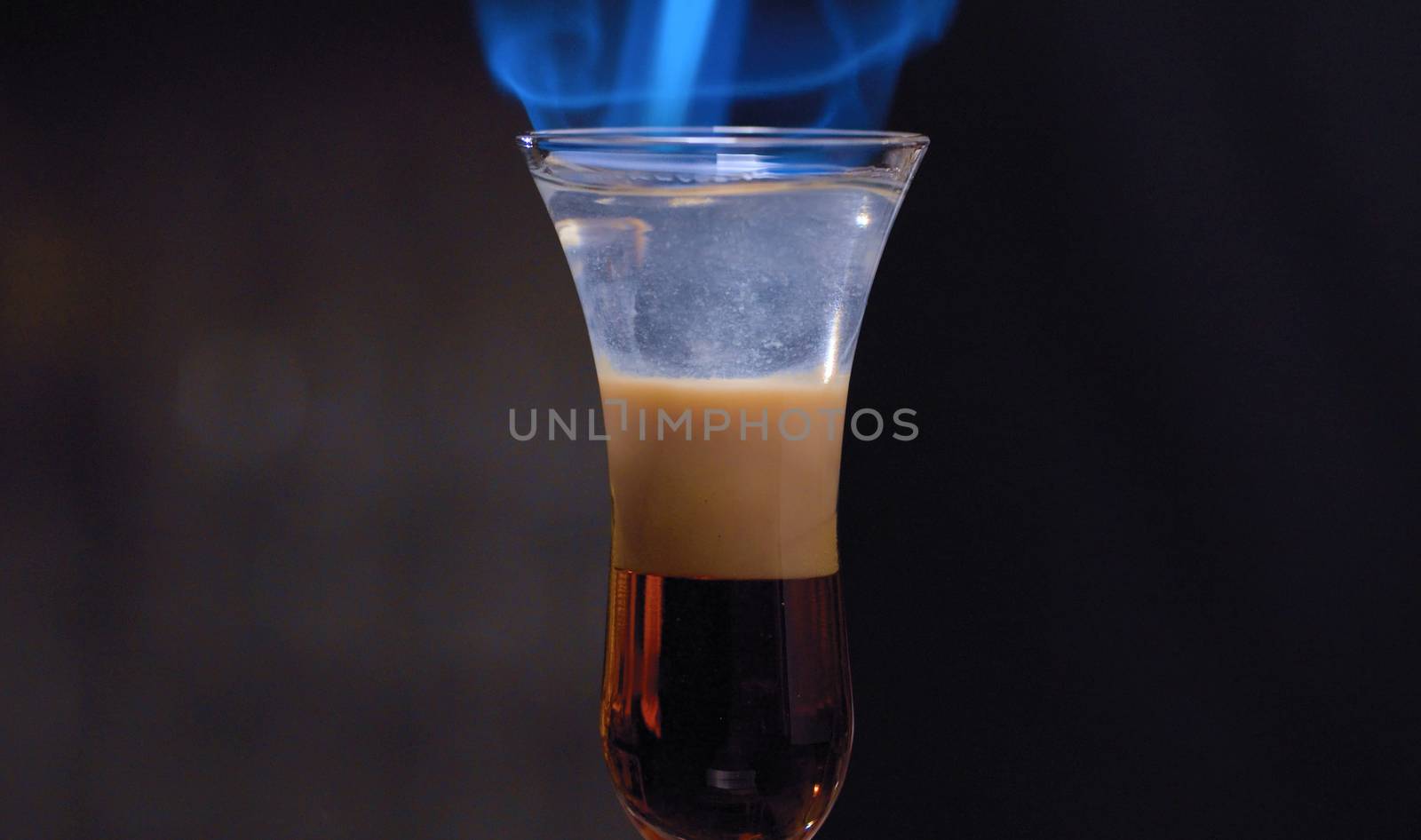 Burning cocktail B-52 by Alize