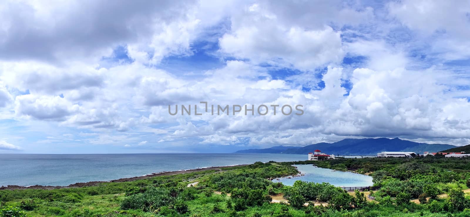 Dramatic sky and coastal scenery in southern Taiwan
