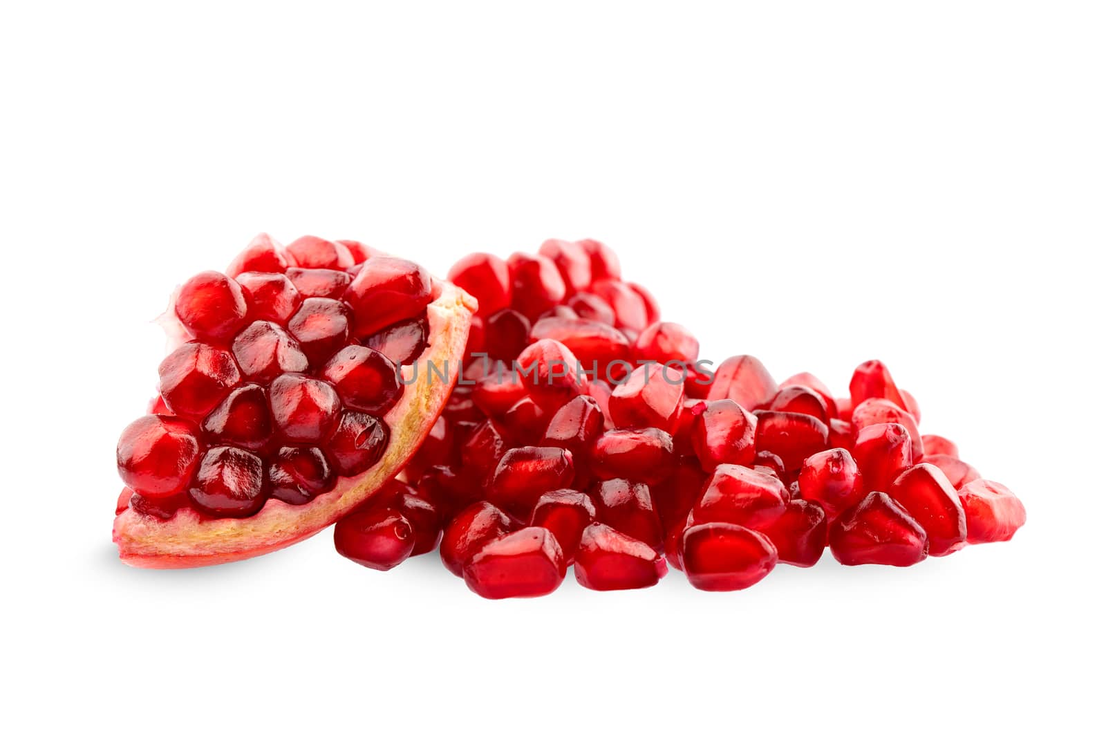 pomegranate isolated on white background