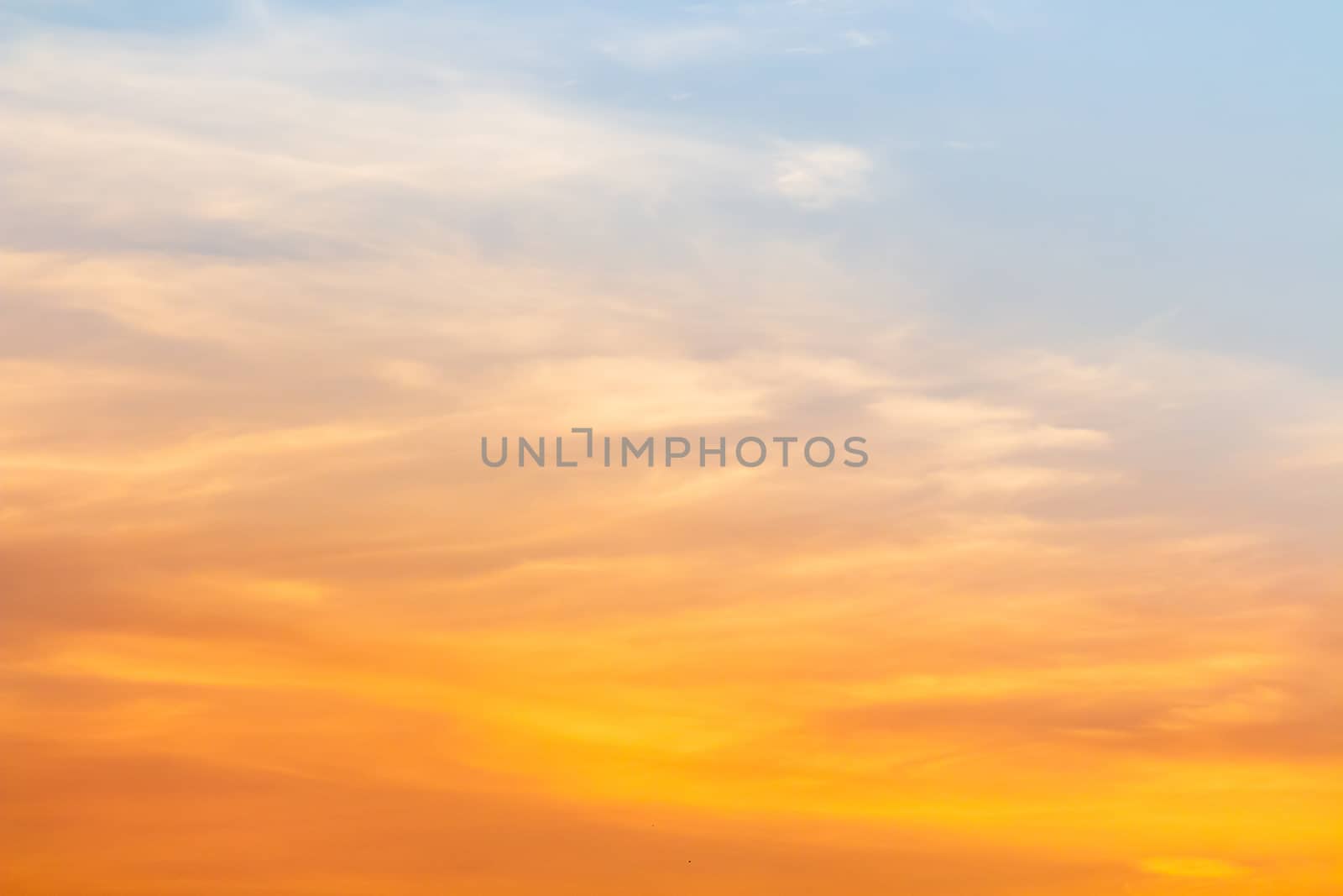colorful dramatic sky with cloud at sunset by freedomnaruk