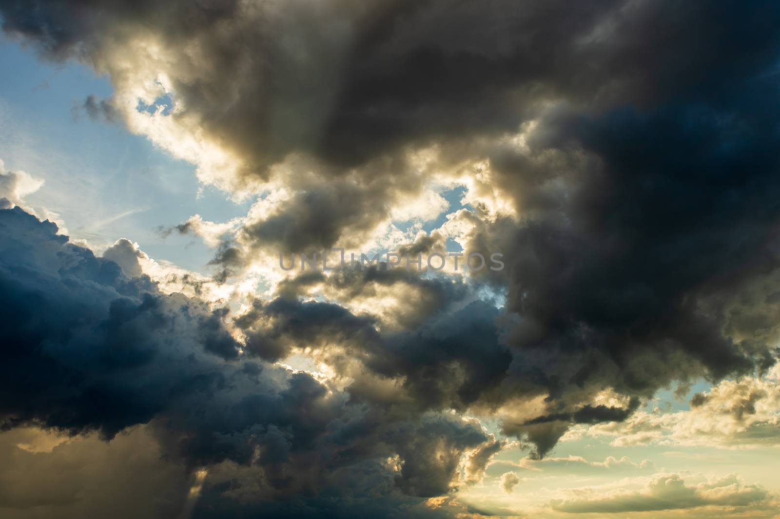 thunder storm sky Rain clouds