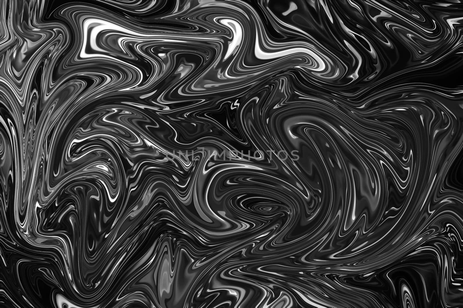 Black and white liquid Paint Marbling texture. by cyberspace