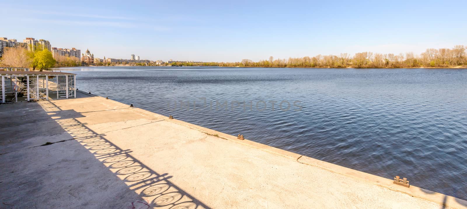 Jetty on the Dnieper River by MaxalTamor