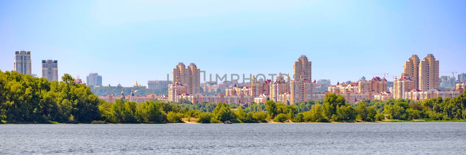 Obolon Skyline in Kiev, Ukraine by MaxalTamor