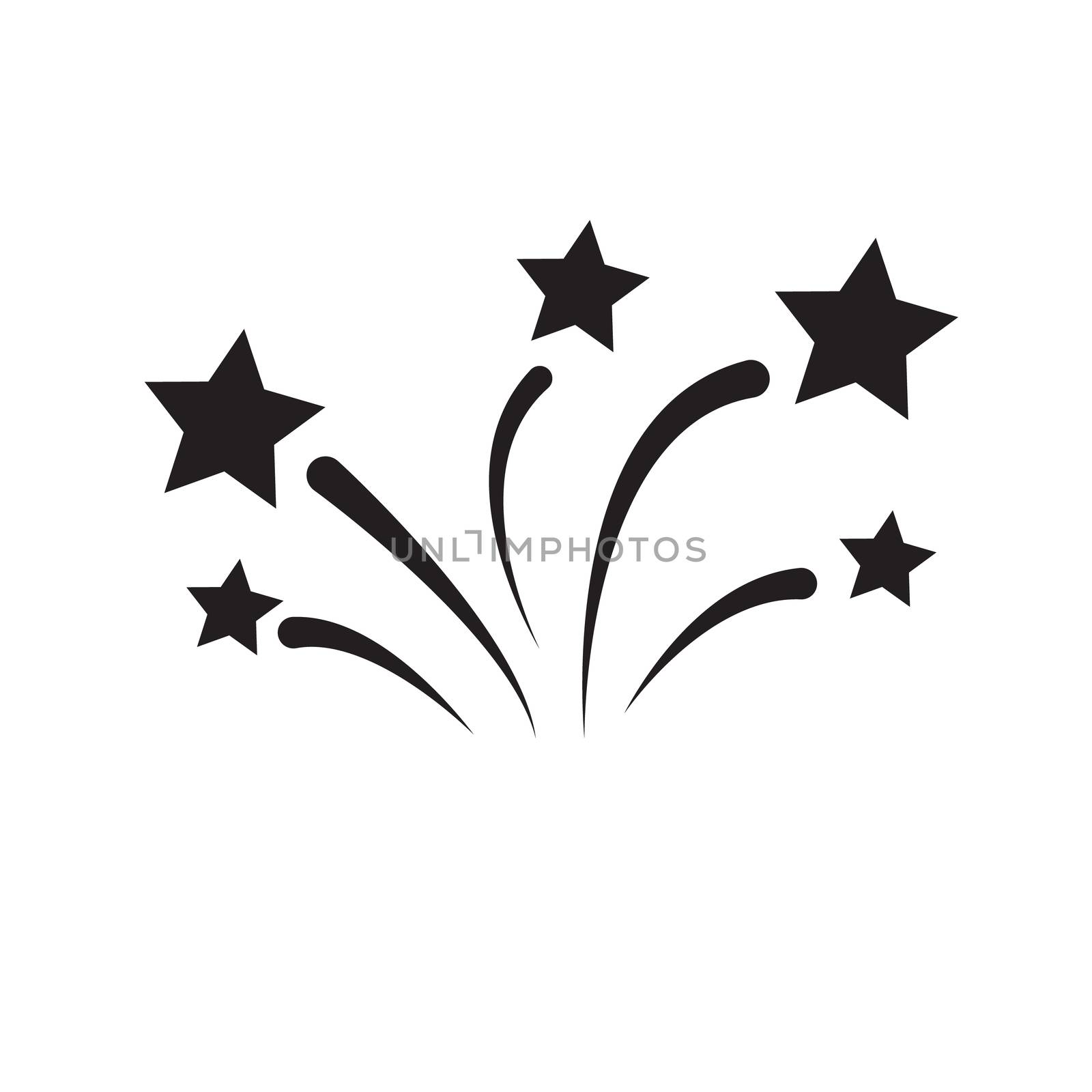 firework icon on white background. flat a firework icon. firework sign.