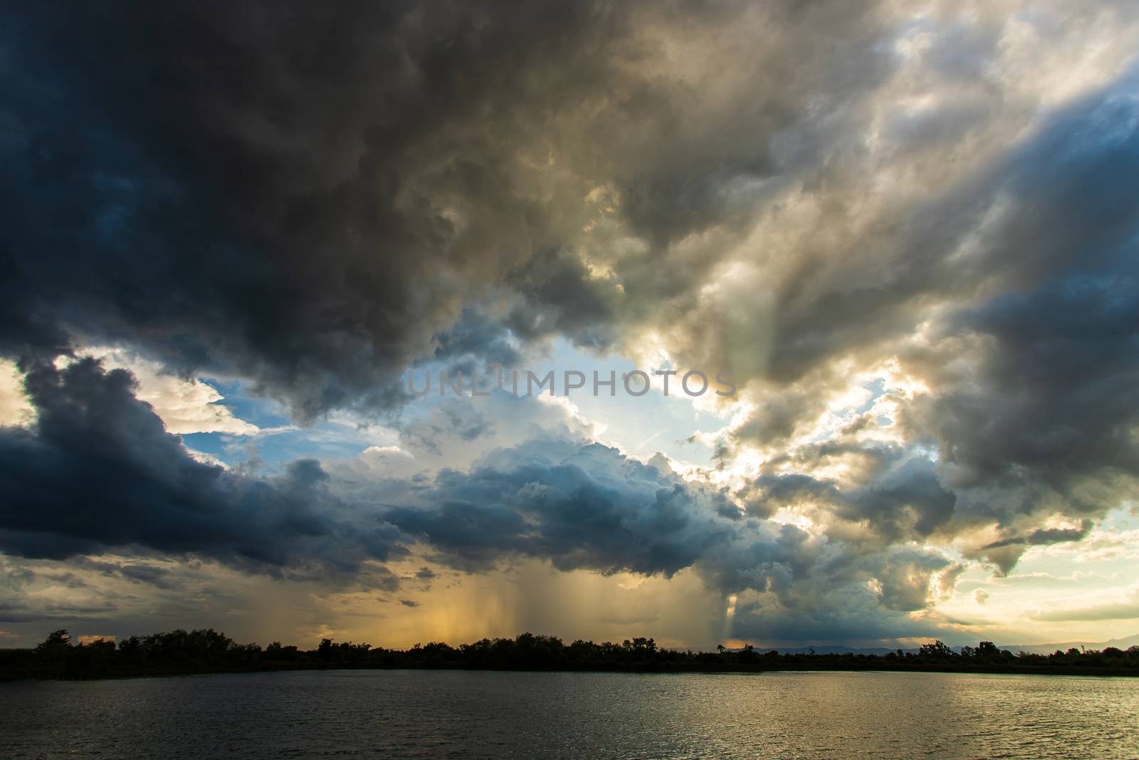 thunder storm sky Rain clouds