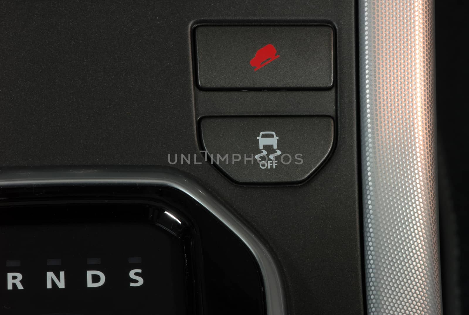 Car board buttons on the dashboard