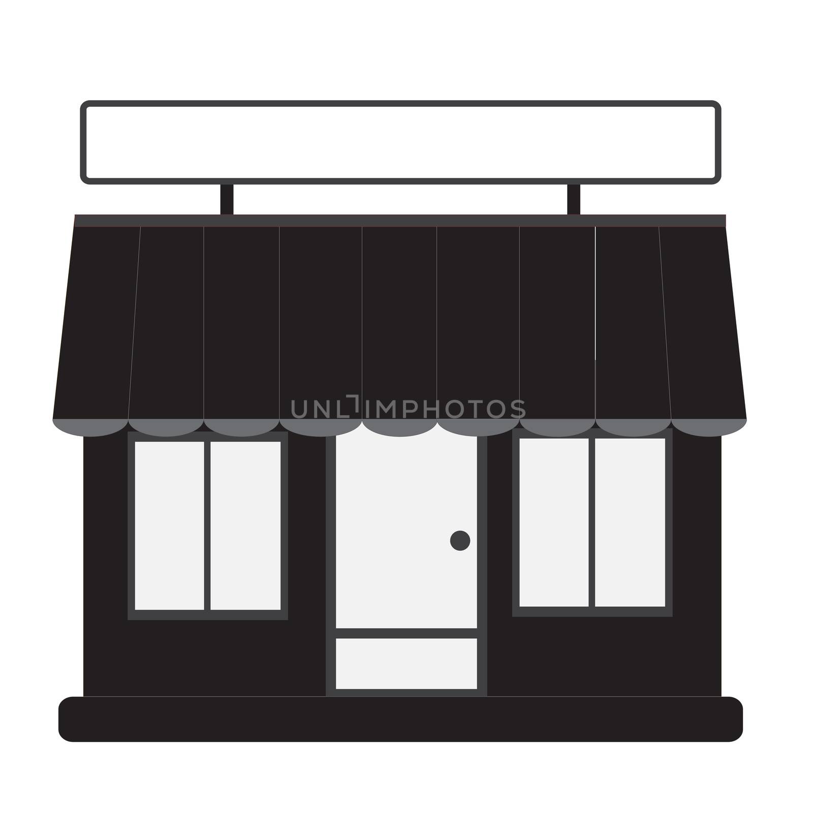 store front, shop and market. flat style. store front icon for y by suthee