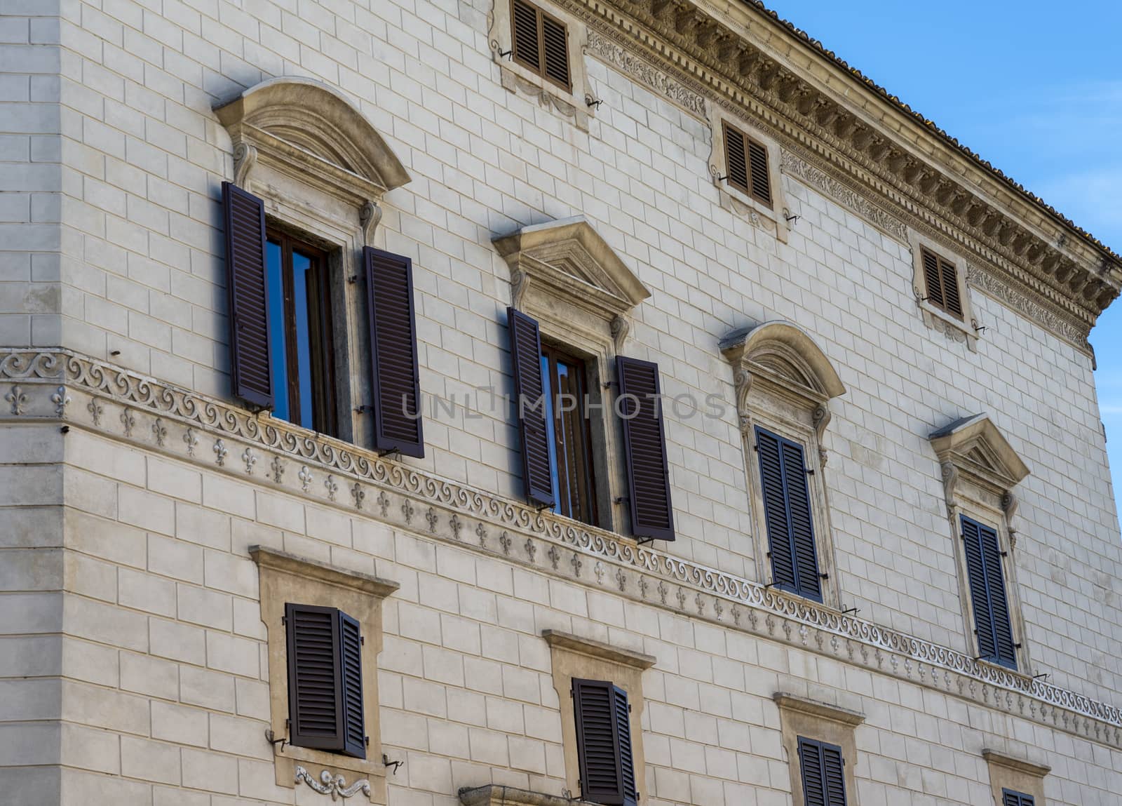 architecture in a street in the historic center of terni