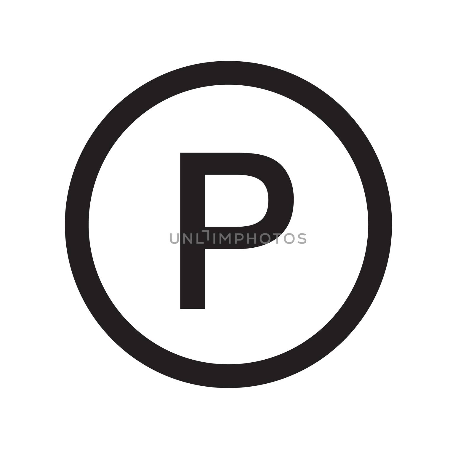 no parking icon on white background. flat style. sign prohibitin by suthee