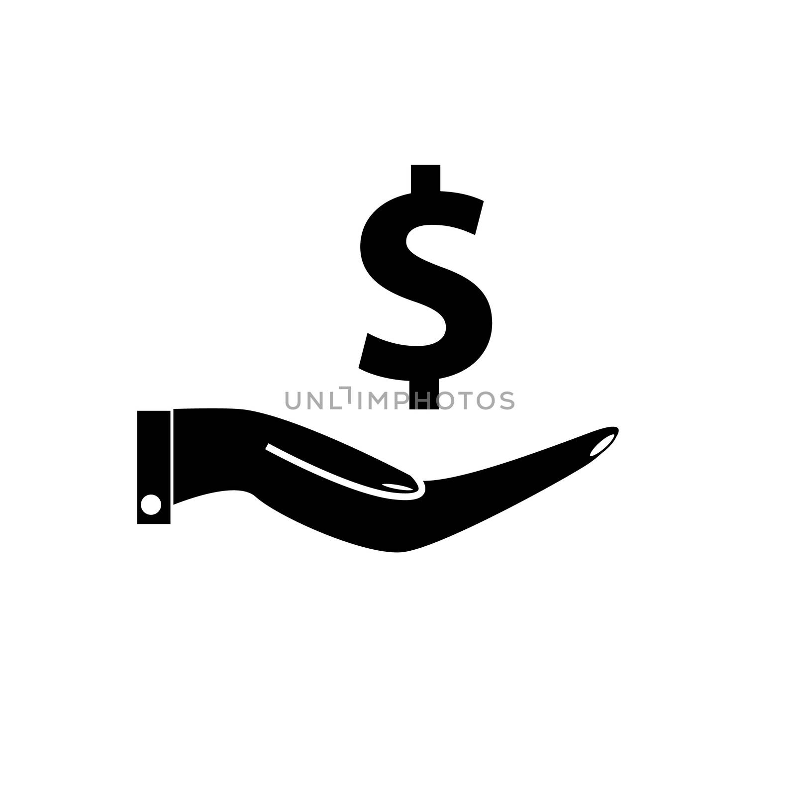 save money icon on white background. save money sign. flat style. save money symbol.