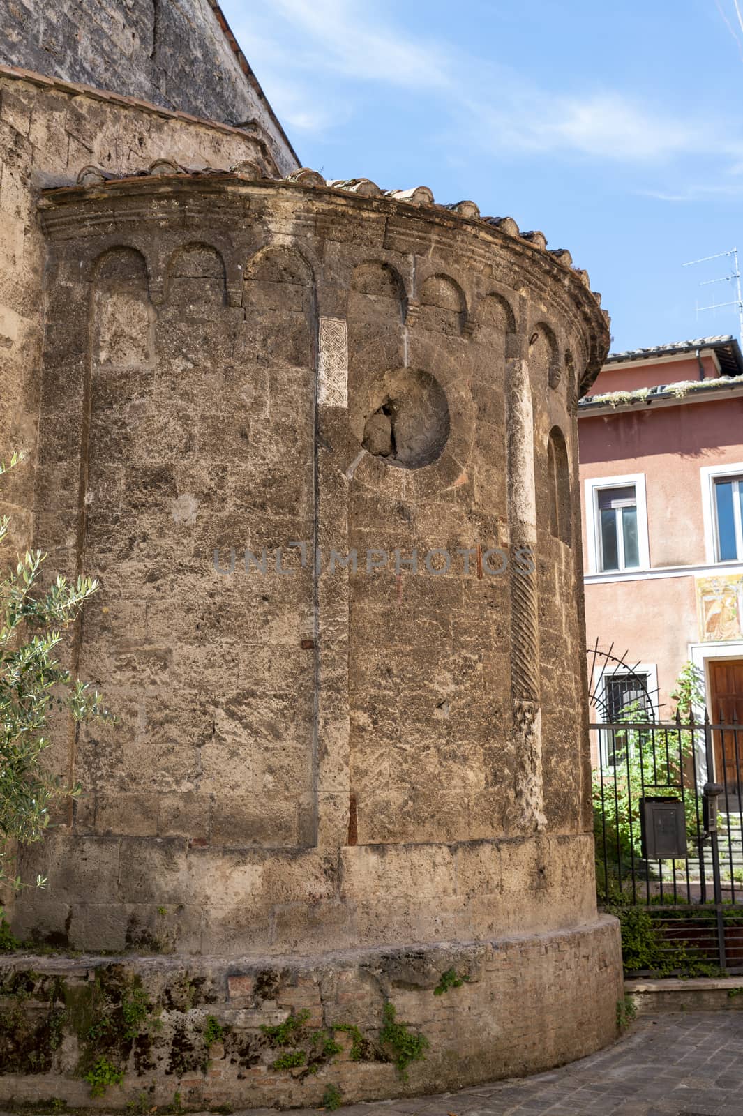 terni,italy june 12 2020 :architecture of the historical part of terni in the cathedral area