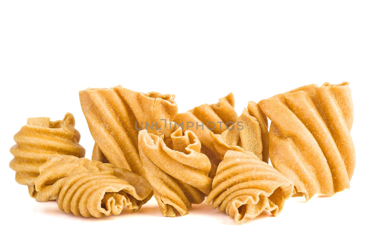 Raw uncooked soy steak isolated on white background